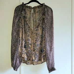 Free people long sleeve blouse
